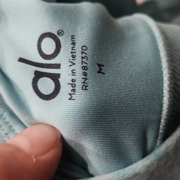 ALO Yoga Light Blue Sports Bra - Picture 7 of 7